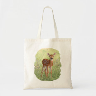 Tote Bag Cute Whitetail Fawn