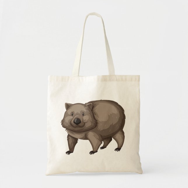 Tote Bag Cute wombat (Devant)