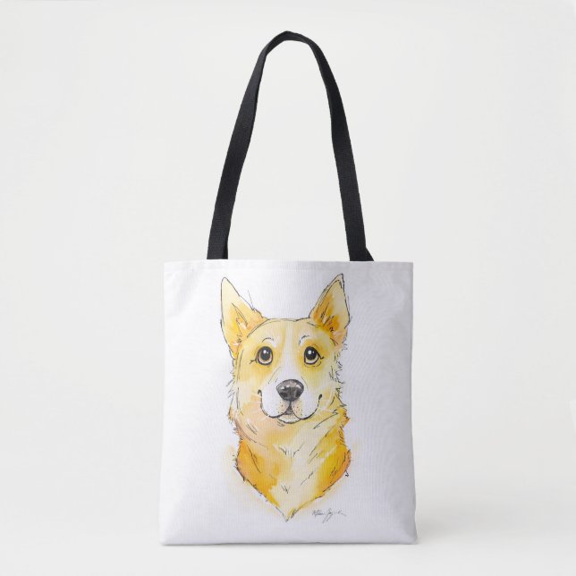 Tote Bag Cutie Corgi (Devant)