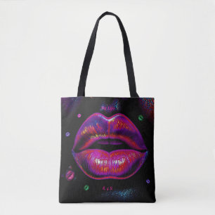 Tote Bag Cyber Venus Lips - My Lips R 4 U