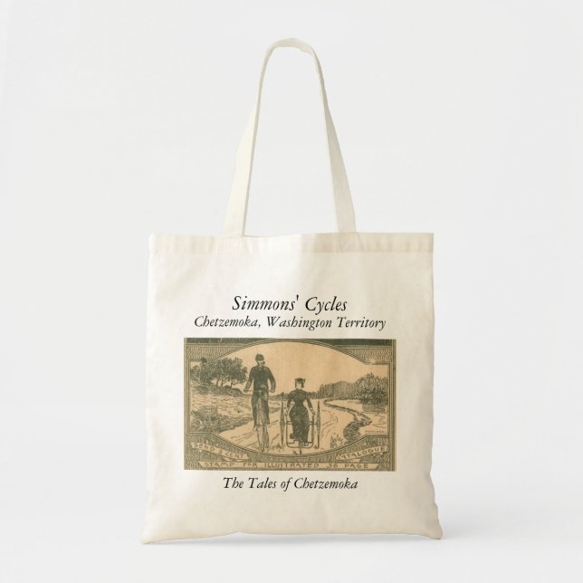 Tote Bag Cyclistes victoriens (Devant)