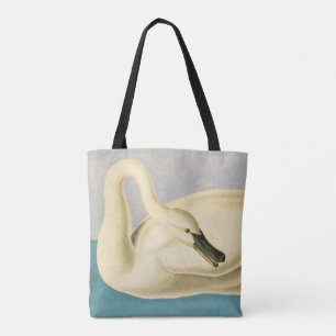 Tote Bag Cygne trompette par John James Audubon, Oiseau Vin