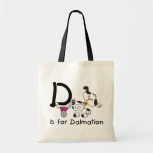 Tote Bag D est pour les T-shirts et cadeaux Dalmation