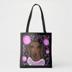 Tote Bag Dachshund rouge