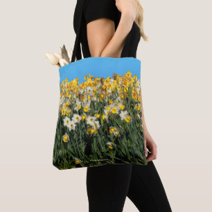 Tote Bag Daffodiles à deux tons étonnants Photographie flor