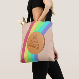 Tote Bag Dalgona Mehrfachdreieck - Seitenansicht Tasche