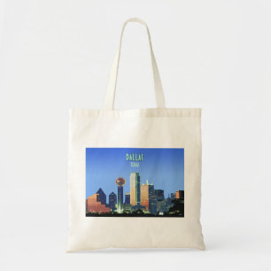Tote Bag Dallas Downtown Texas Vintage