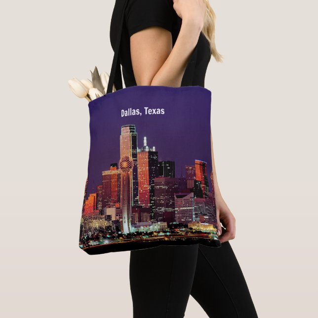 Tote Bag Dallas, Texas Skyline (De près)
