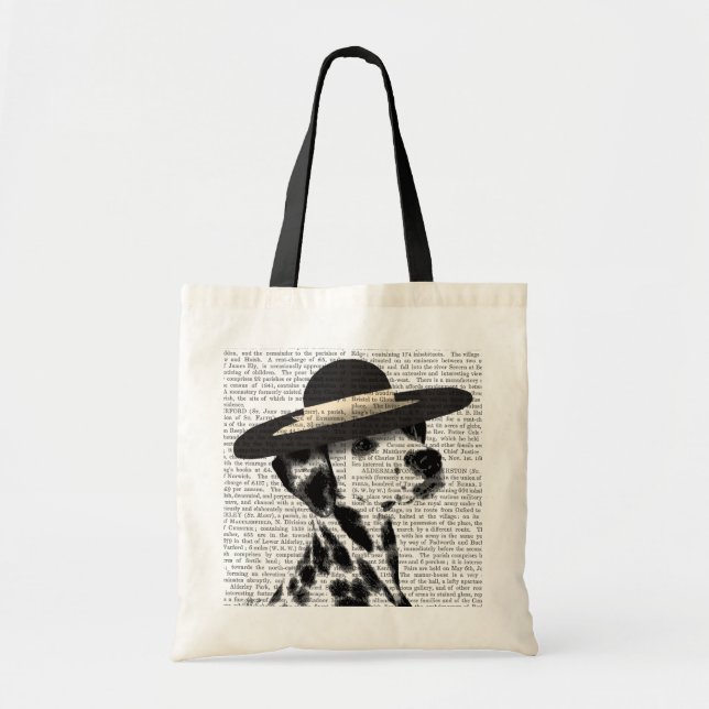 Tote Bag Dalmatie et Casquette noir émaillé (Devant)