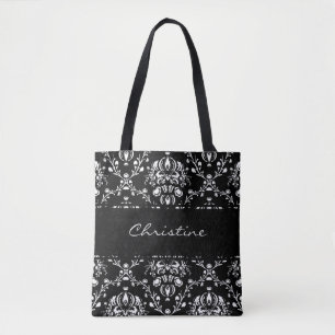 Tote Bag Damas noir et blanc personnalisées