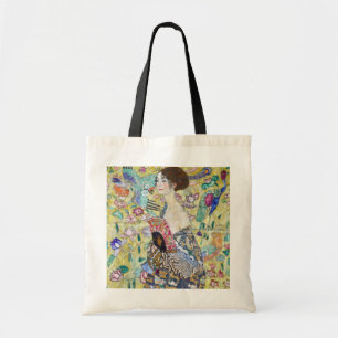 Tote Bag Dame avec un ventilateur, Gustav Klimt