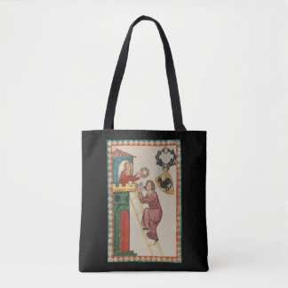 Tote Bag Dame offrant un cadeau à un prétendant, 14e siècle