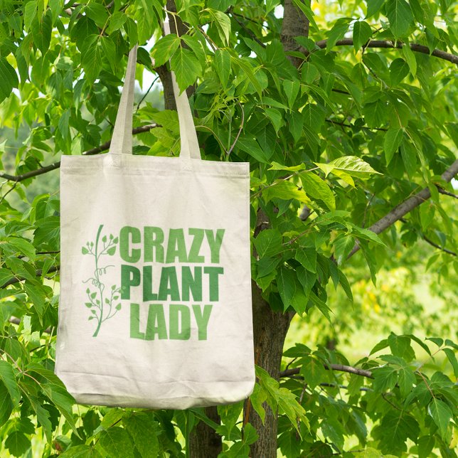 Tote Bag Dame Plante folle (Créateur téléchargé)