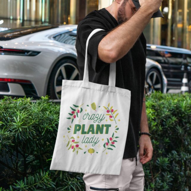 Tote Bag Dame Plante folle (Créateur téléchargé)