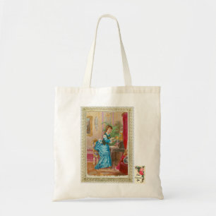 Tote Bag Dame victorienne à son bureau