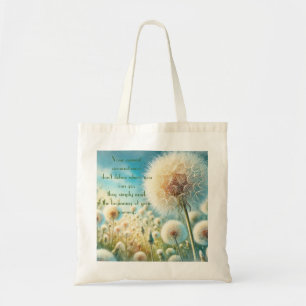 Tote Bag Dandelion Blowball & Citation #2