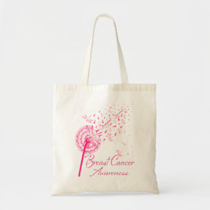 Tote Bag Dandelion Guerrier Soutien Escadron Cancer du sein