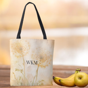 Tote Bag Dandelion souhaite un monogramme