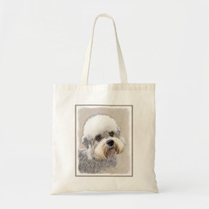 Tote Bag Dandie Dinmont Terrier Peinture Chien Art original