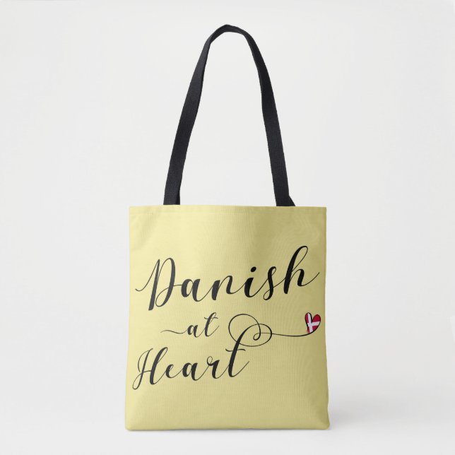 Tote Bag Danois À Heart Grocery Bag, Danemark (Devant)