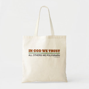 Tote Bag Dans Dieu nous faisons confiance à l'énonciation