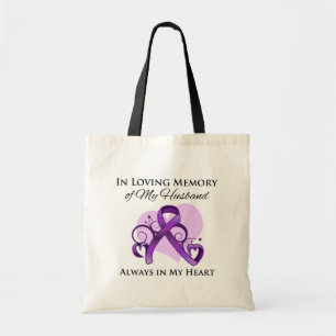 Tote Bag Dans la mémoire de mon mari - Cancer pancréatiqu