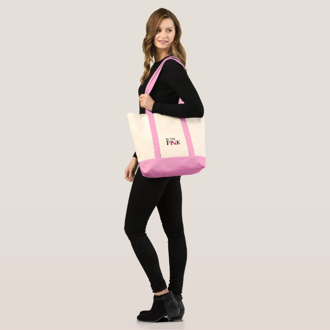 Tote Bag Dans le Fourre-tout Pink Impulse (Devant (modèle))