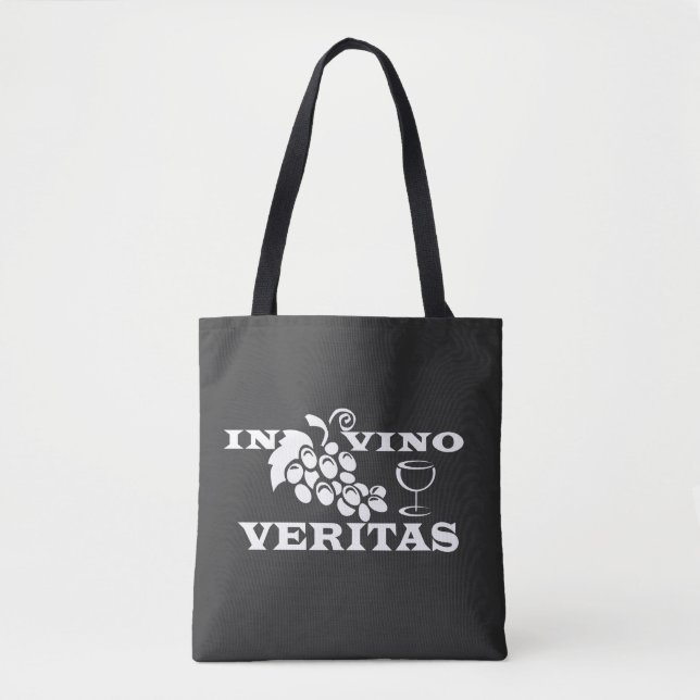 Tote Bag Dans les veritas vino (Devant)