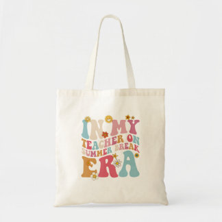 Tote Bag Dans Mon Enseignant En Pause Été Era Drôle Enseign