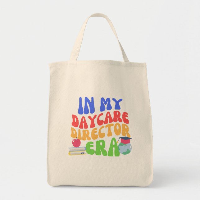 Tote Bag Dans Mon Époque De Directeur De Garderie (Devant)