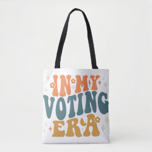 Tote Bag Dans Mon Ère De Vote Retro Wavy