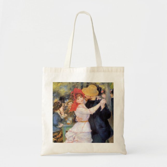 Tote Bag Danse à Bougival - Renoir Impressionniste Peinture (Devant)