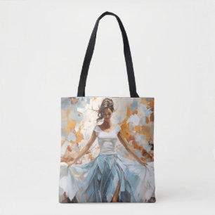 Tote Bag Danse Beauté Peinture Art Décor Abstrait