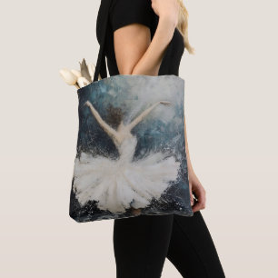 Tote Bag Danse de ballerine Art abstrait