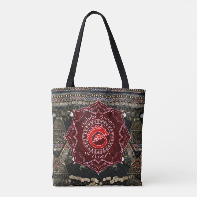 Tote Bag Danse de ventre de Kuchi de dragon (Dos)