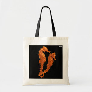 Tote Bag Danse des hippocampes (oranges)