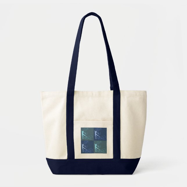 Tote Bag Danse Fourre-tout (bleu) (Devant)