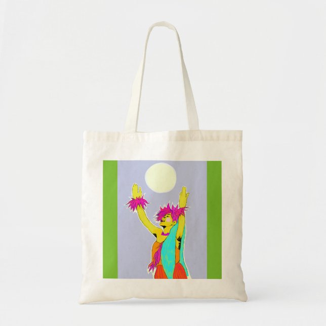 Tote Bag Danse polynésienne de clair de lune (Devant)