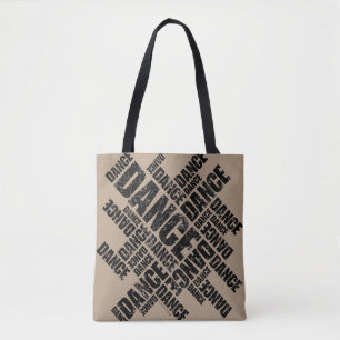 Tote Bag Danse typographique (affligée)