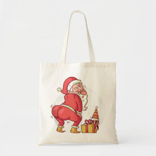 Tote Bag Danses de Noël en pyjama d'elfes de santa claus