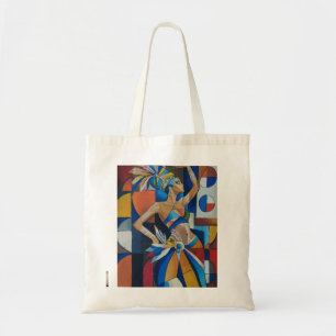 Tote Bag Danseur africain vibrant Géométrique Cubiste Moder