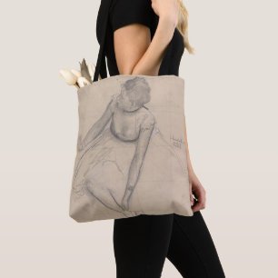Tote Bag Danseur ajustant sa pantoufle