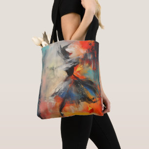 Tote Bag Danseur coloré art Abstrait
