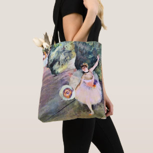 Tote Bag Danseuse avec un bouquet de fleurs d'Edgar Degas