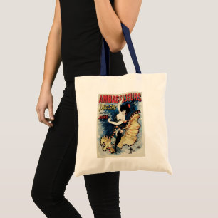 Tote Bag Danseuse flamenco Art nouveau vintage, Ambassadeur