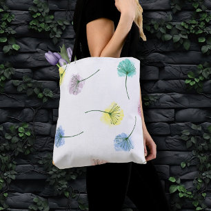 Tote Bag Dansons Motif floral aquarelle