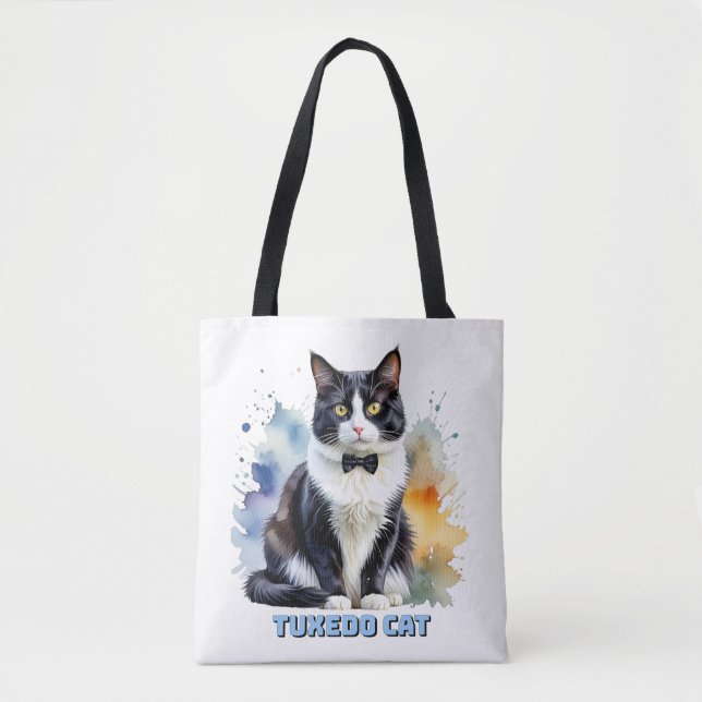 Tote Bag Dapper Tuxedo Cat (Devant)