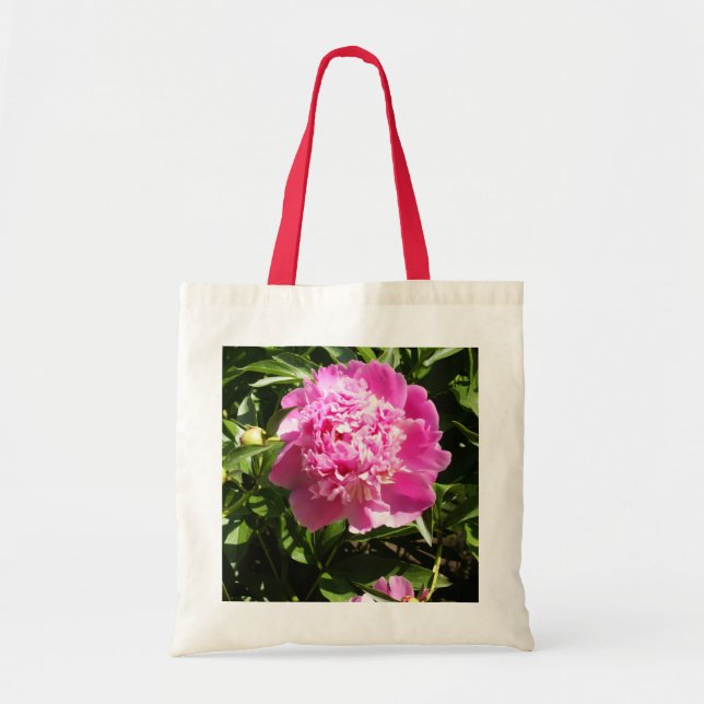 Tote Bag Dark rose peonies (Devant)