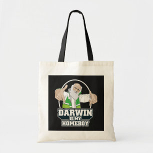 Tote Bag Darwin est mon Homeboy (polychrome)