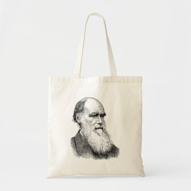 Tote Bag Darwin Portrait Evolution/ Charles Darwin (Devant)